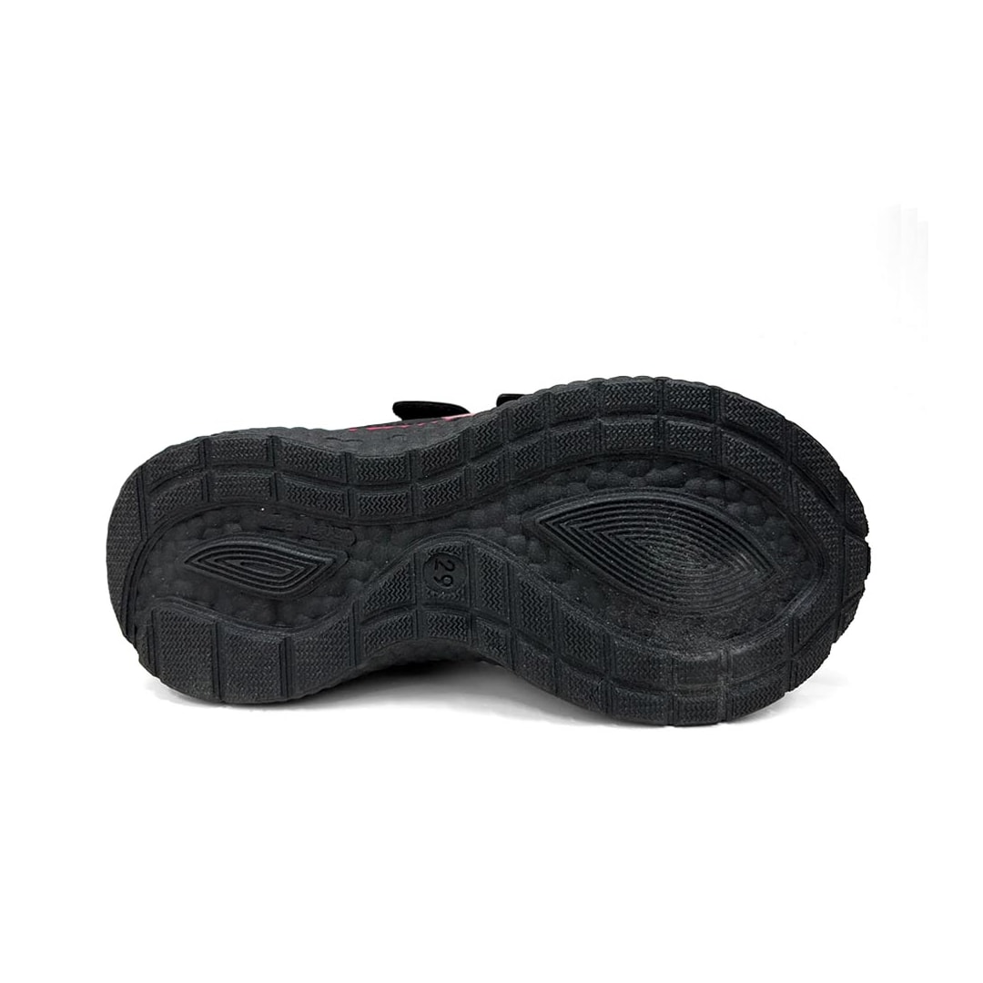 Tênis Via Vip Menina Jogging Sintético Vv9529 Preto
