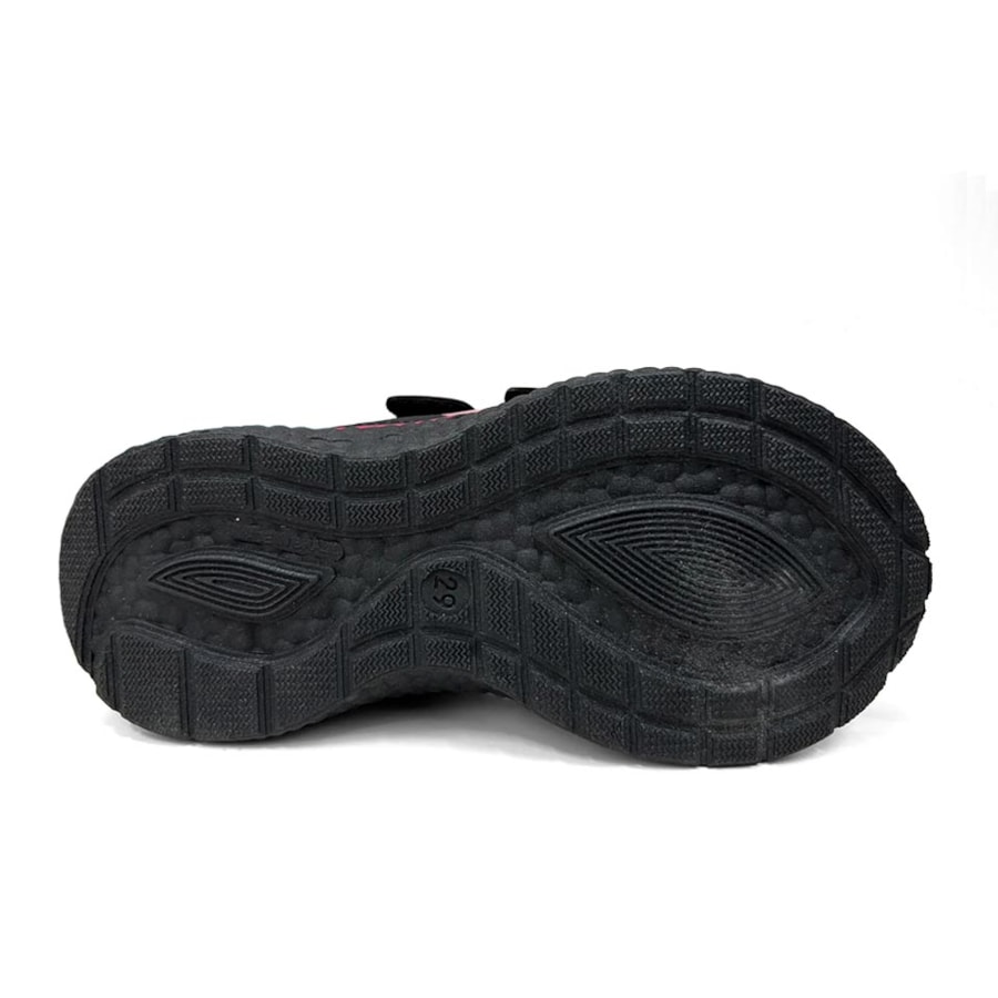 Tênis Via Vip Menina Jogging Sintético Vv9529 Preto