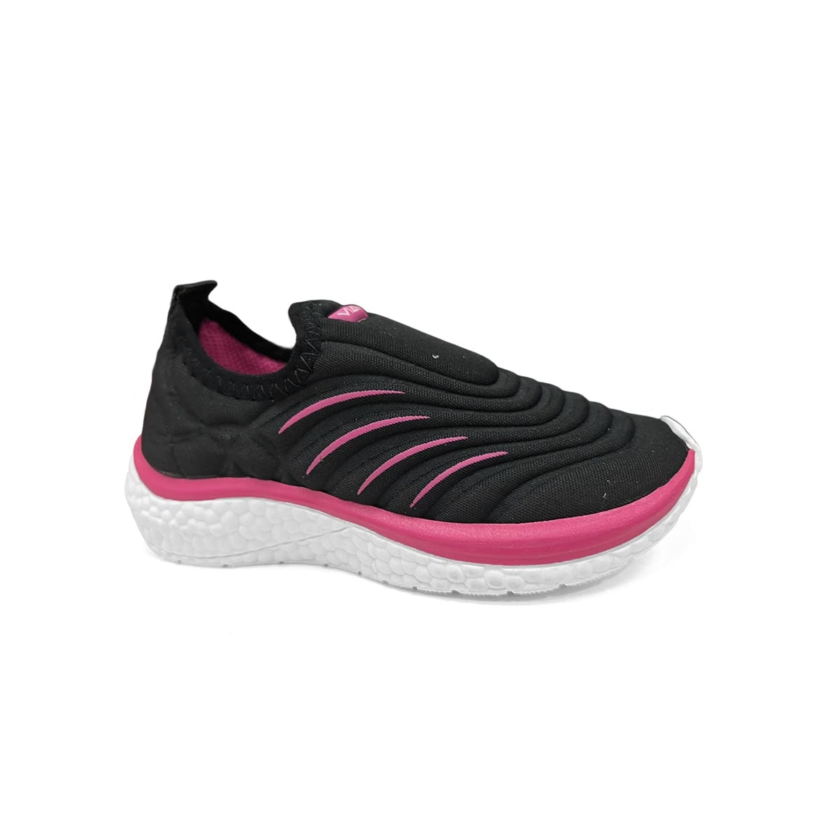 Tênis Via Vip Menina Jogging Sintético Vv9533 Preto Tênis Via Vip Menina Jogging Sintético Vv9533 Preto