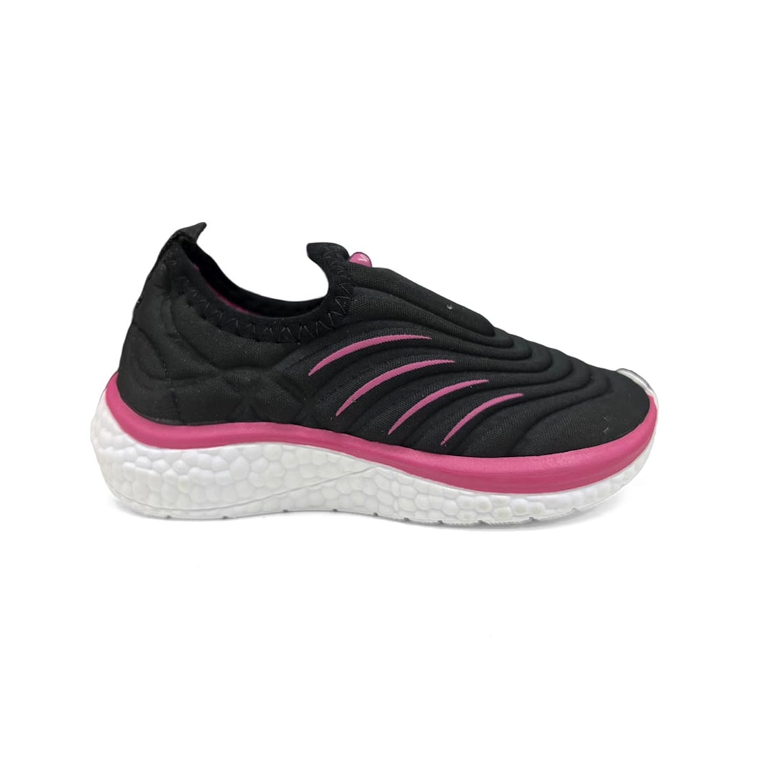 Tênis Via Vip Menina Jogging Sintético Vv9533 Preto Tênis Via Vip Menina Jogging Sintético Vv9533 Preto