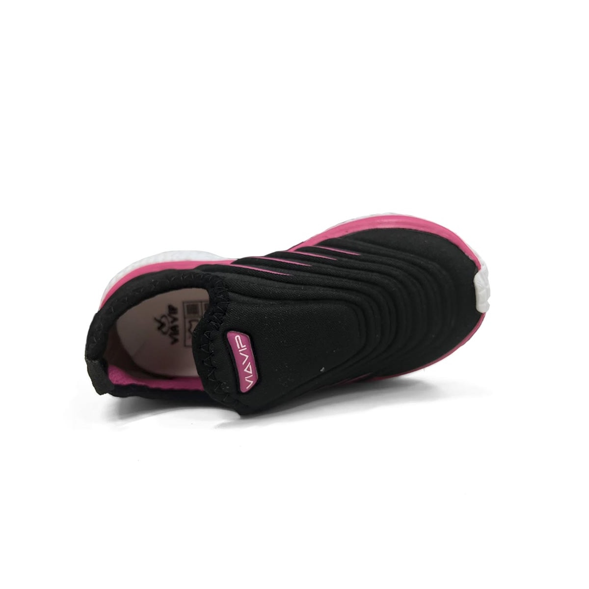 Tênis Via Vip Menina Jogging Sintético Vv9533 Preto