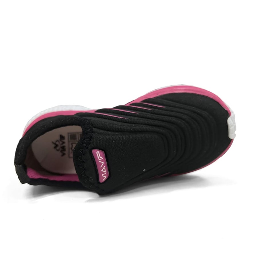 Tênis Via Vip Menina Jogging Sintético Vv9533 Preto Tênis Via Vip Menina Jogging Sintético Vv9533 Preto