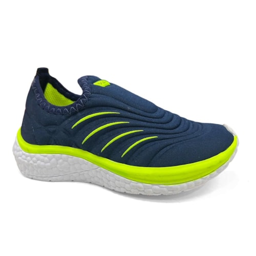 Tênis Via Vip Menino Jogging Calce Fácil Vv9533.Pg Marinho