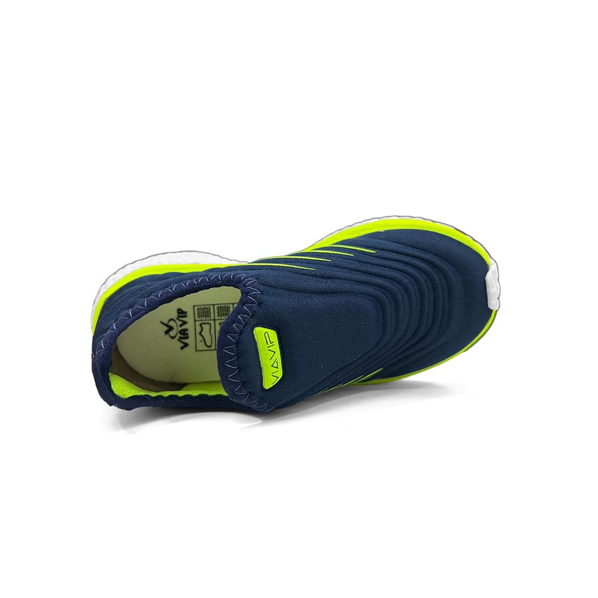 Tênis Via Vip Menino Jogging Calce Fácil Vv9533.Pg Marinho
