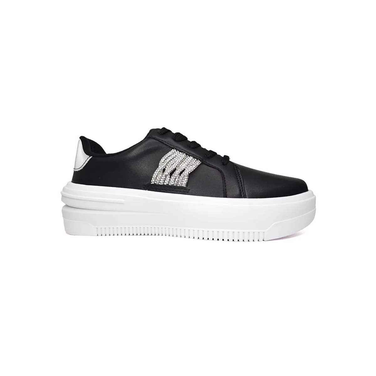 Tênis Vizzano Casual 1415.105 Preto/Prata/Branco Tênis Vizzano Casual 1415.105 Preto/Prata/Branco