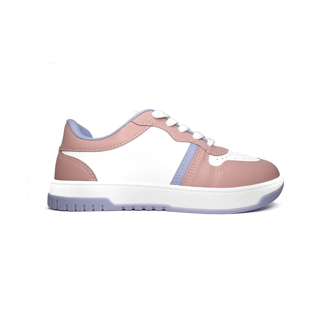 Tênis Vizzano Casual 1419.202 Branco/Rosa/Jeans Tênis Vizzano Casual 1419.202 Branco/Rosa/Jeans