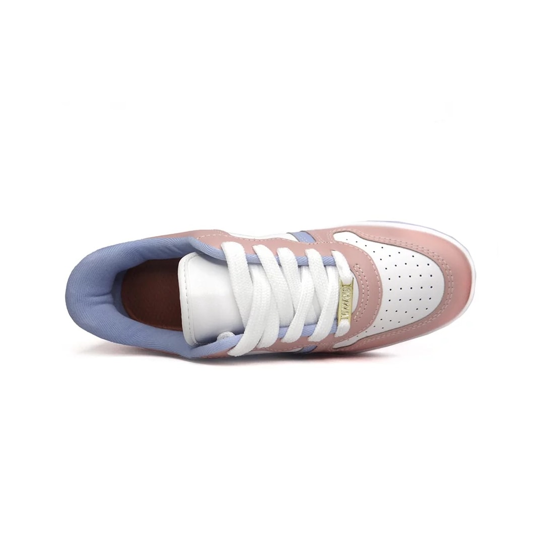 Tênis Vizzano Casual 1419.202 Branco/Rosa/Jeans Tênis Vizzano Casual 1419.202 Branco/Rosa/Jeans