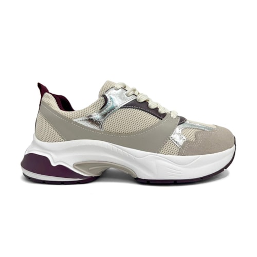 Detalhe - Tênis Vizzano Casual 1487.101 Branco Off