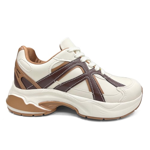 Detalhe - Tênis Vizzano Casual 1487.103 Branco Off