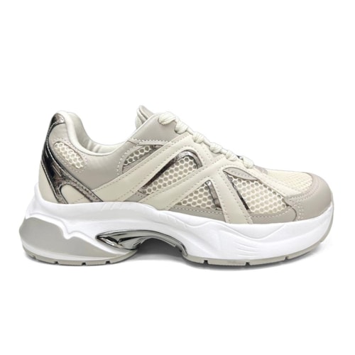 Detalhe - Tênis Vizzano Casual 1487.203 Branco Off