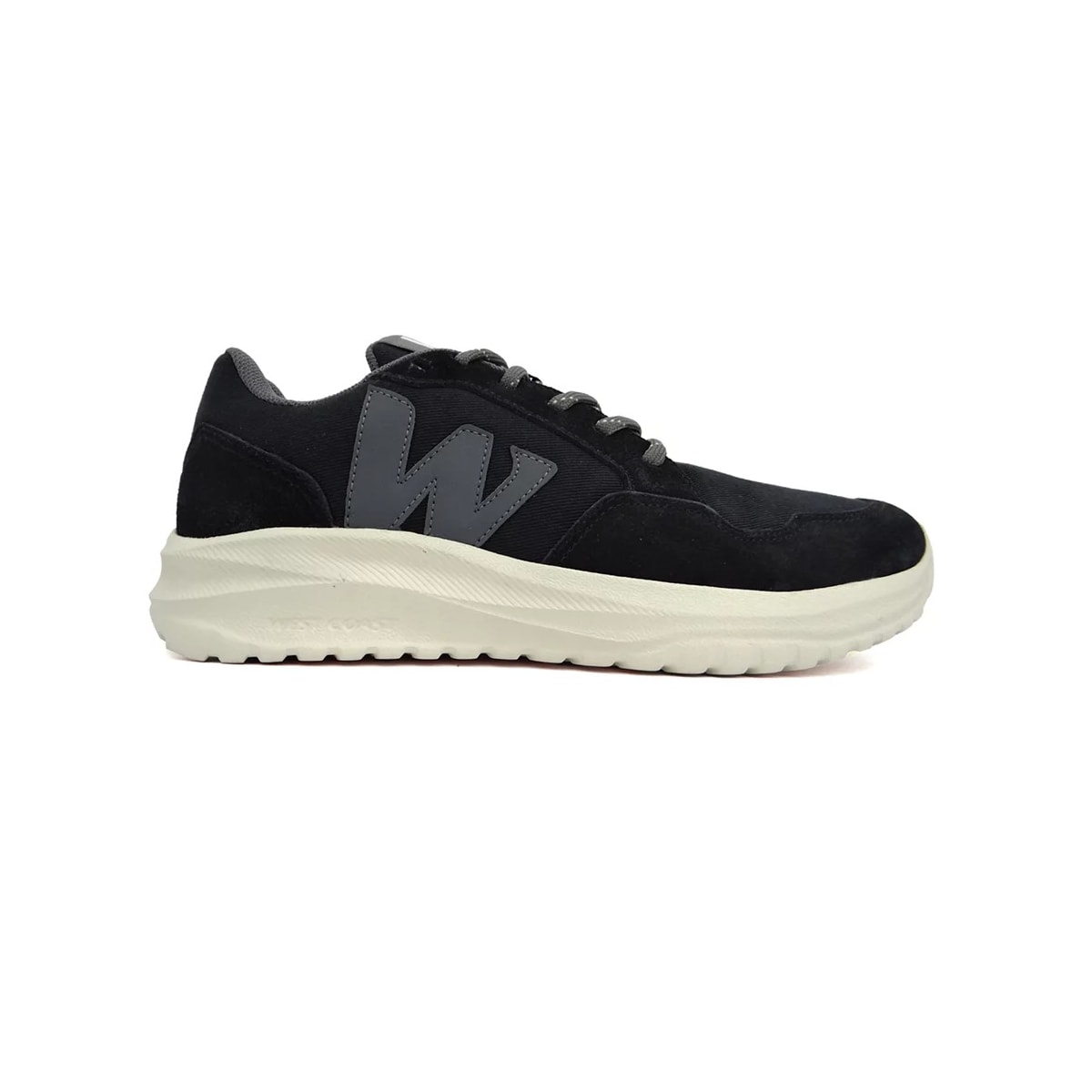 Tênis West Coast Casual Masculino 312003 Black/Graphite/Beige Tênis West Coast Casual Masculino 312003 Black/Graphite/Beige