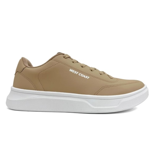 Detalhe - Tênis West Coast Masculino Casual 313070 Bege