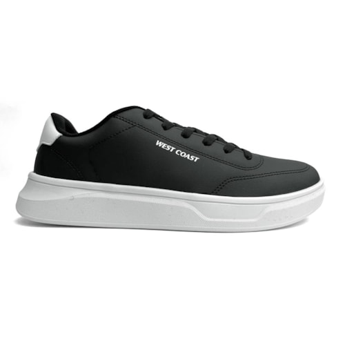 Detalhe - Tênis West Coast Masculino Casual 313070 Preto