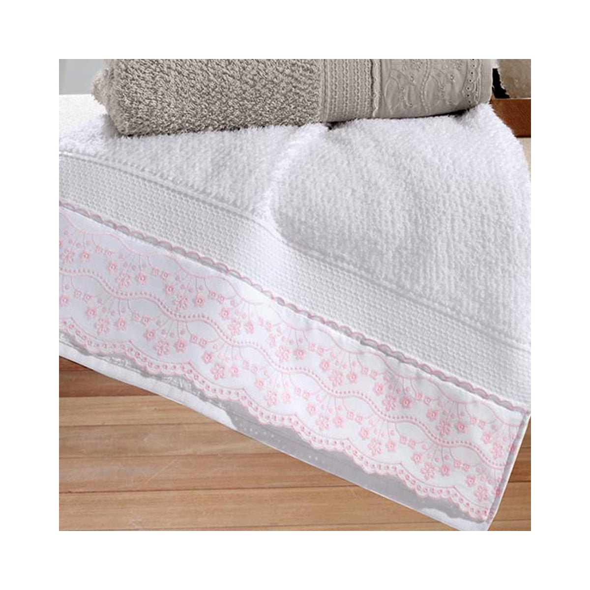 Toalha Bouton De Banho Melody Branco Toalha Bouton De Banho Melody Branco