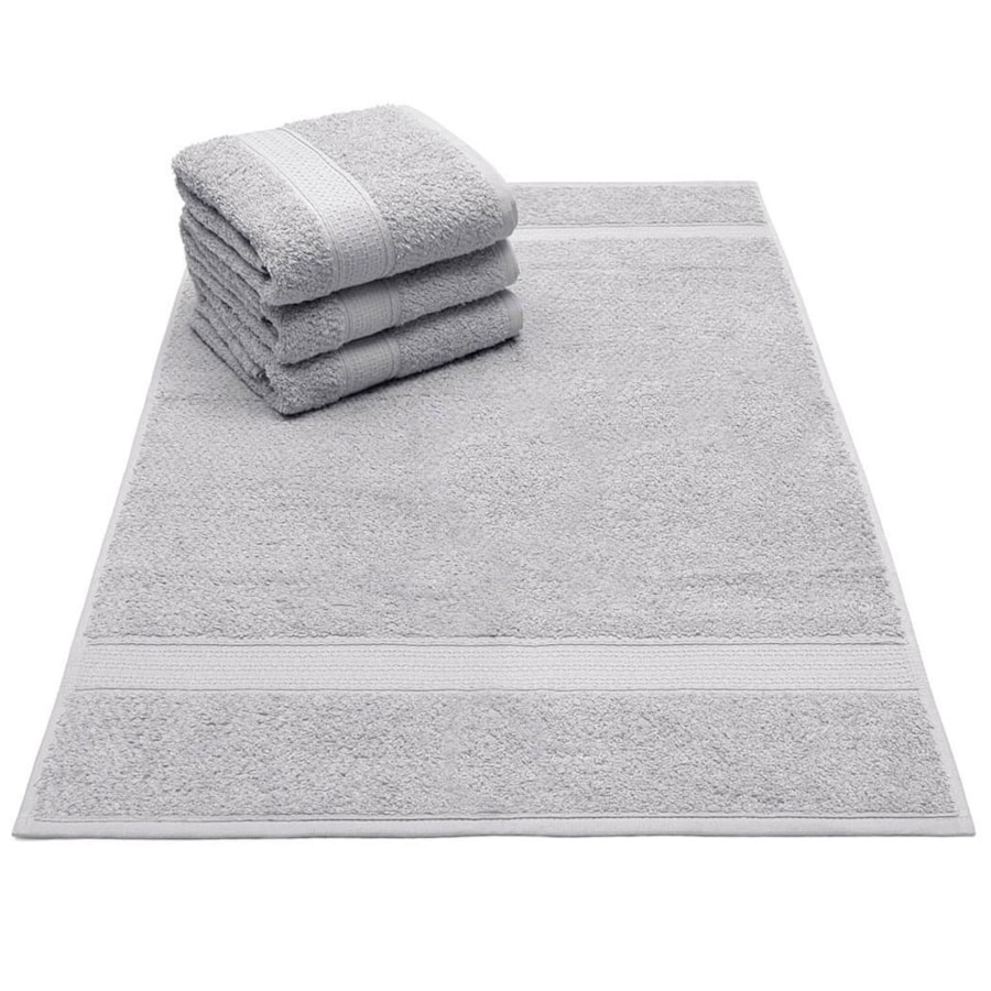 Toalha Bouton De Rosto 74240 Cinza Stone