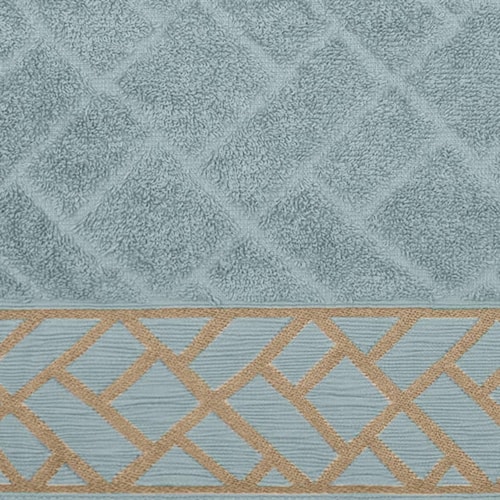 Detalhe - Toalha Bouton De Rosto P15003 Jacquard Minerale Cinza Stone
