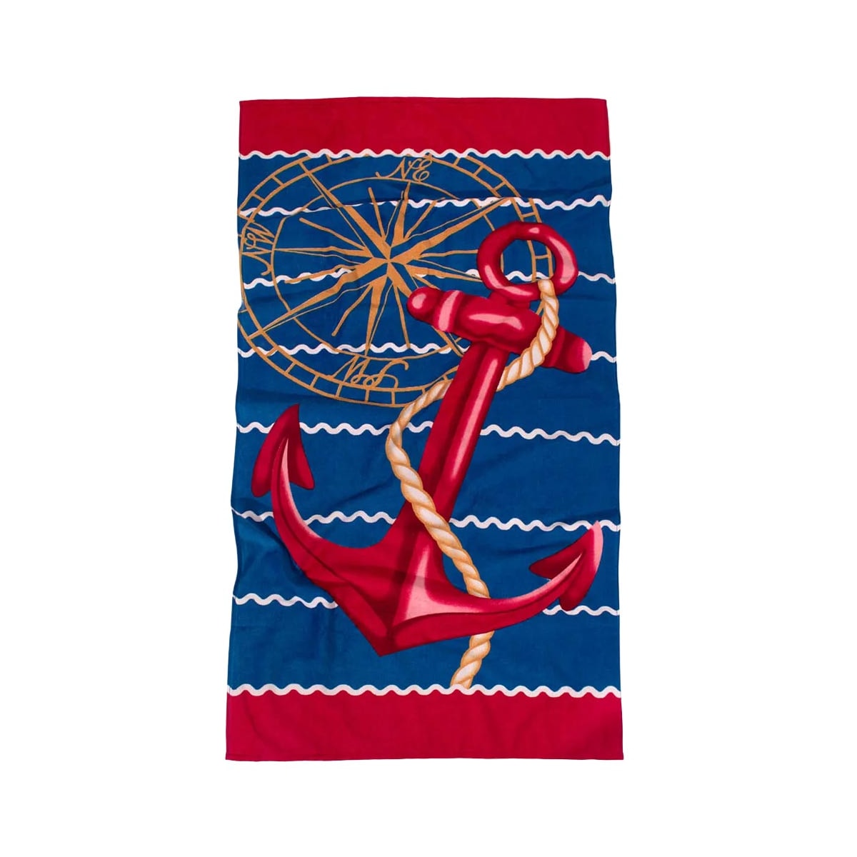 Toalha Bouton Praia Veludo Azul Nautico Toalha Bouton Praia Veludo Azul Nautico