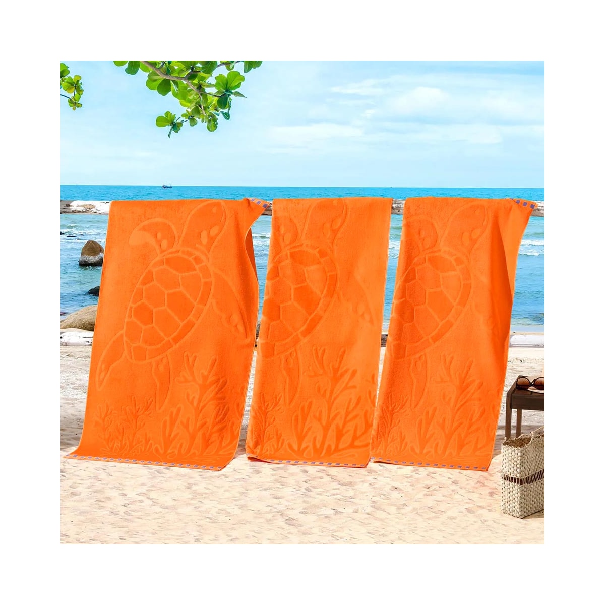 Toalha Bouton Praia Veludo Tartaruga Toalha Bouton Praia Veludo Tartaruga