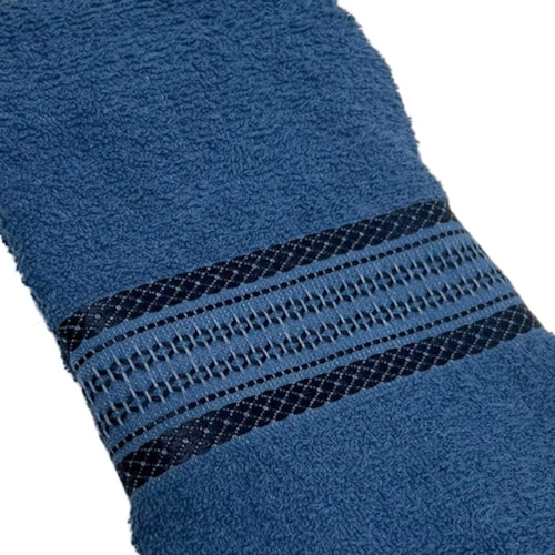 Detalhe - Toalha Bouton Rosto Napoli Azul Marinho