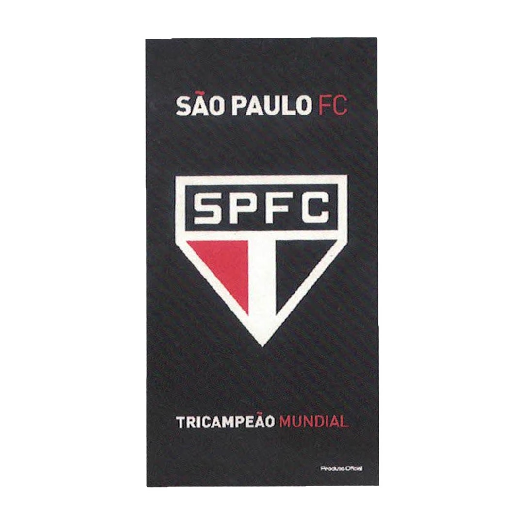 Toalha Bouton Time Veludo Preto São Paulo