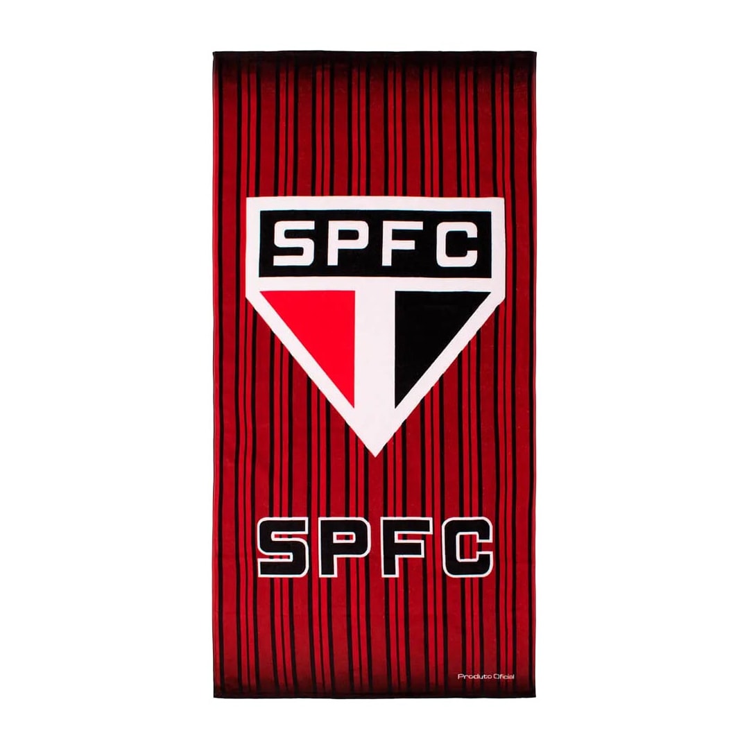 Toalha Bouton Time Veludo Vermelho São Paulo Toalha Bouton Time Veludo Vermelho São Paulo