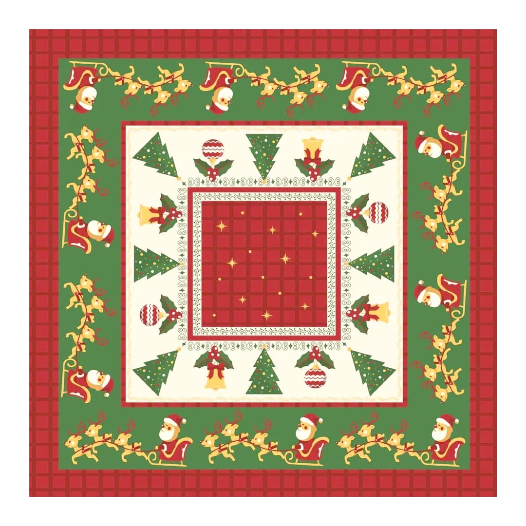 Toalha De Mesa Lepper Pop Natal O14097 036850 Vermelho