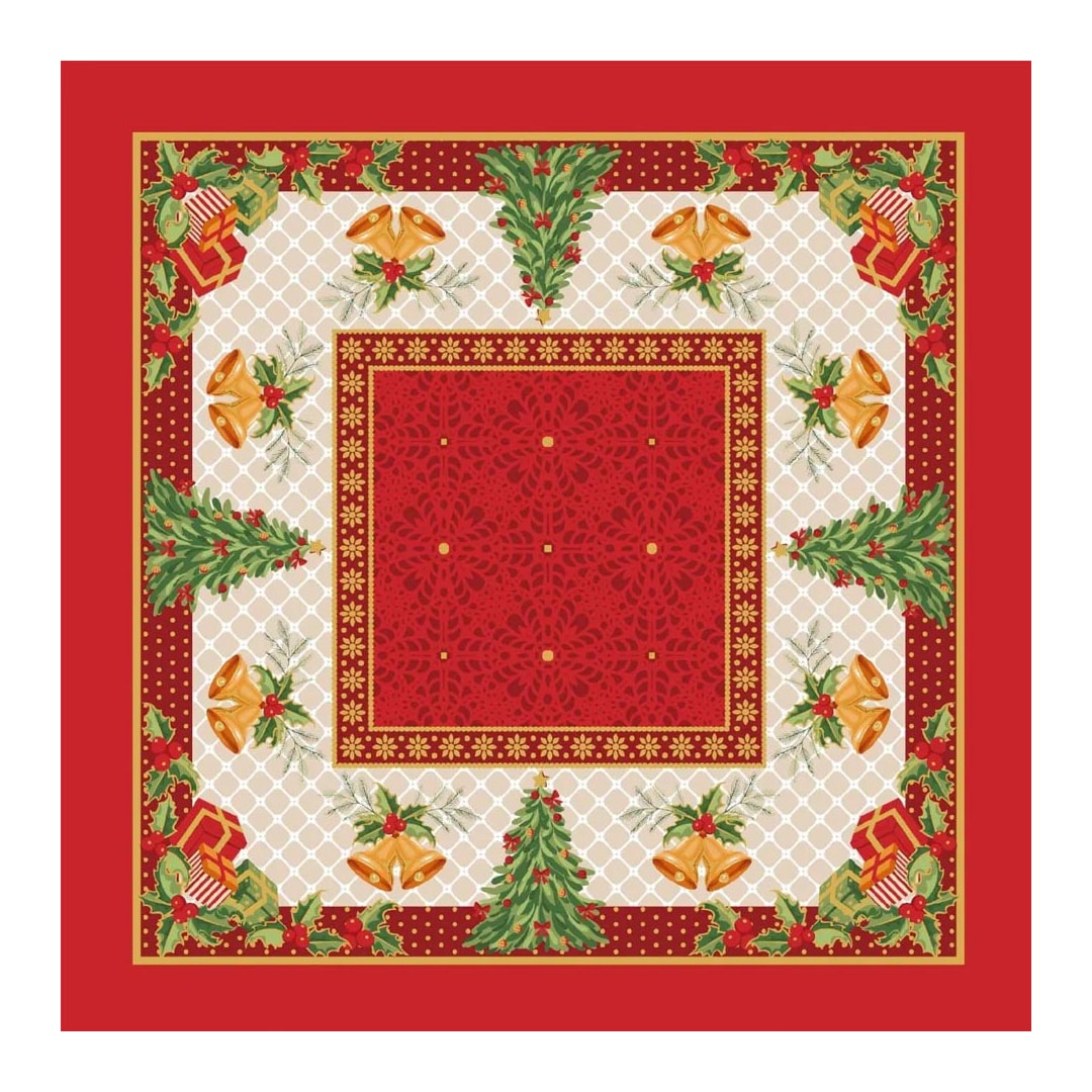 Toalha De Mesa Lepper Pop Natal O14097 036850 Vermelho
