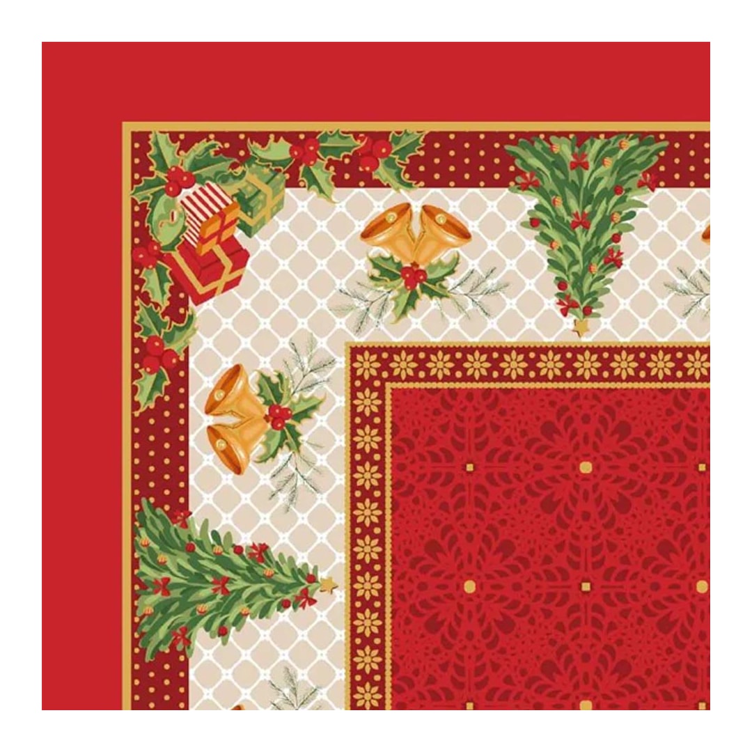 Toalha De Mesa Lepper Pop Natal O14097 036850 Vermelho