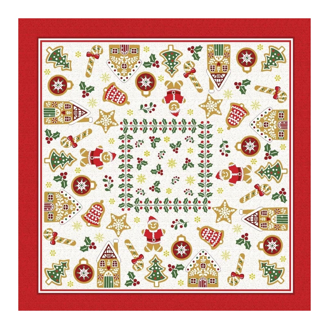 Toalha De Mesa Lepper Pop Natal O14097 036850 Vermelho