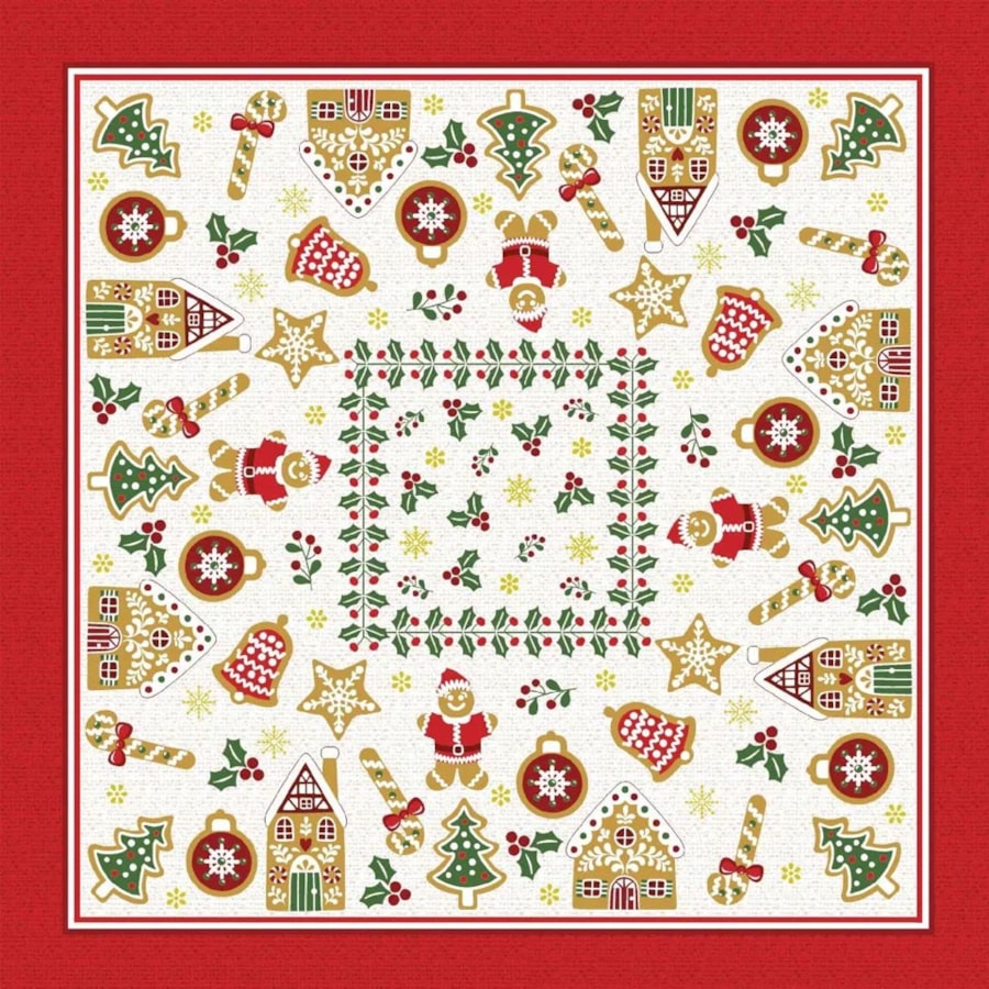 Toalha De Mesa Lepper Pop Natal O14097 036850 Vermelho