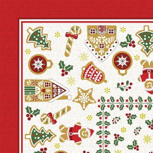 Detalhe - Toalha De Mesa Lepper Pop Natal O14097 036850 Vermelho