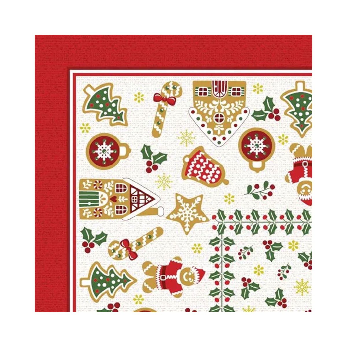 Toalha De Mesa Lepper Pop Natal O14097 036850 Vermelho