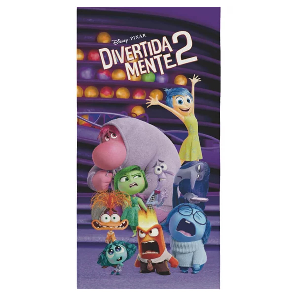 Toalha Lepper Aveludada Banho Transfer Roxo Divertidamente Toalha Lepper Aveludada Banho Transfer Roxo Divertidamente