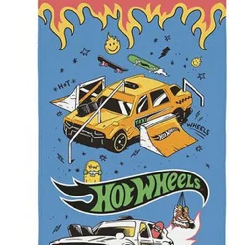 Detalhe - Toalha Lepper De Banho Infantil 6193301 Hot Wheels