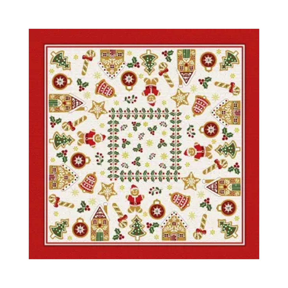 Toalha Lepper De Mesa Quadrada 036904 Natal/Enfeites Toalha Lepper De Mesa Quadrada 036904 Natal/Enfeites