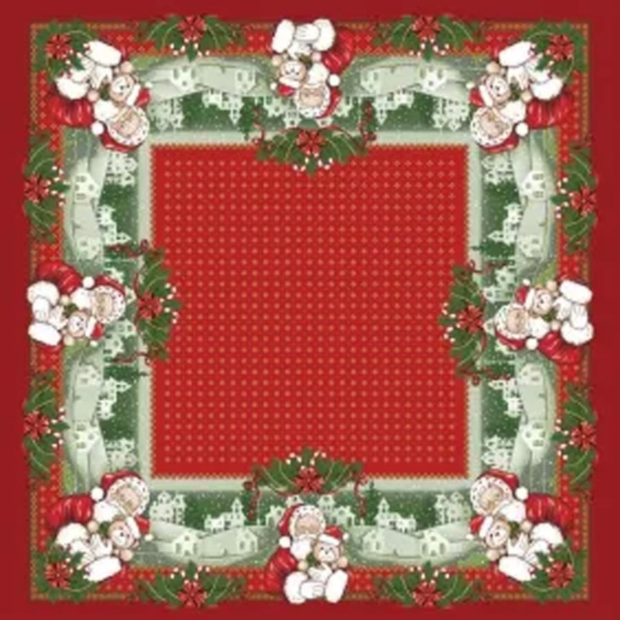 Toalha Lepper De Mesa Quadrada 036904 Natal/Papai Noel