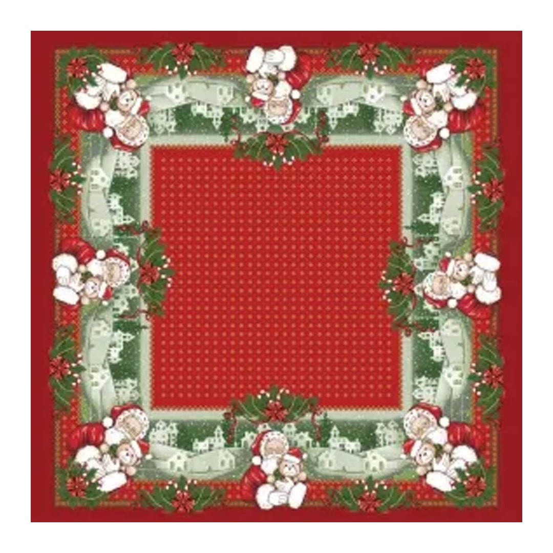 Toalha Lepper De Mesa Quadrada 036904 Natal/Papai Noel Toalha Lepper De Mesa Quadrada 036904 Natal/Papai Noel