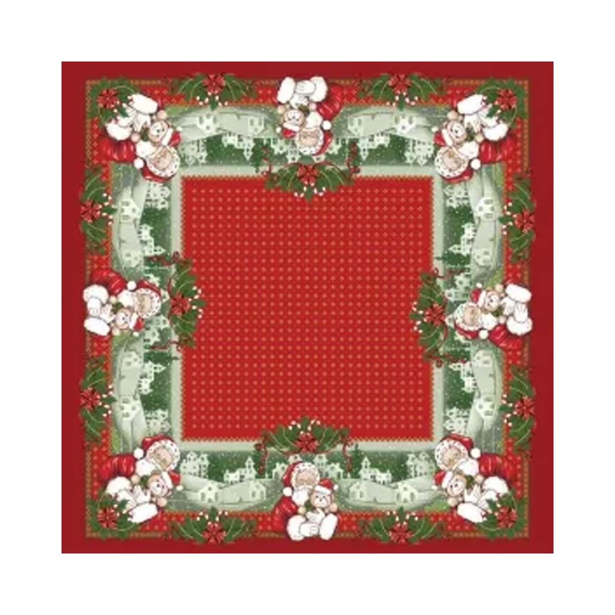 Toalha Lepper De Mesa Quadrada 036904 Natal/Papai Noel Toalha Lepper De Mesa Quadrada 036904 Natal/Papai Noel