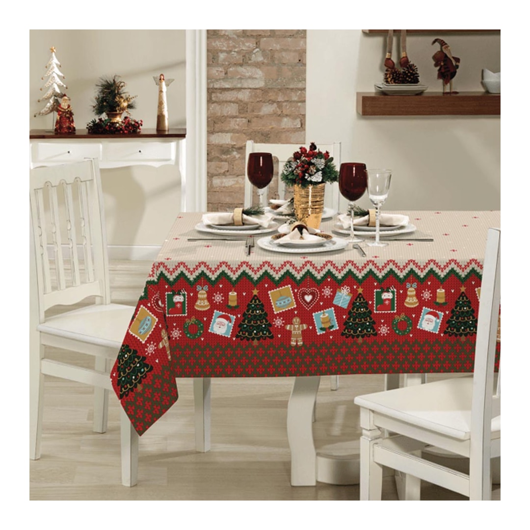 Toalha Lepper De Mesa Retangular Pop-1 Natal Toalha Lepper De Mesa Retangular Pop-1 Natal