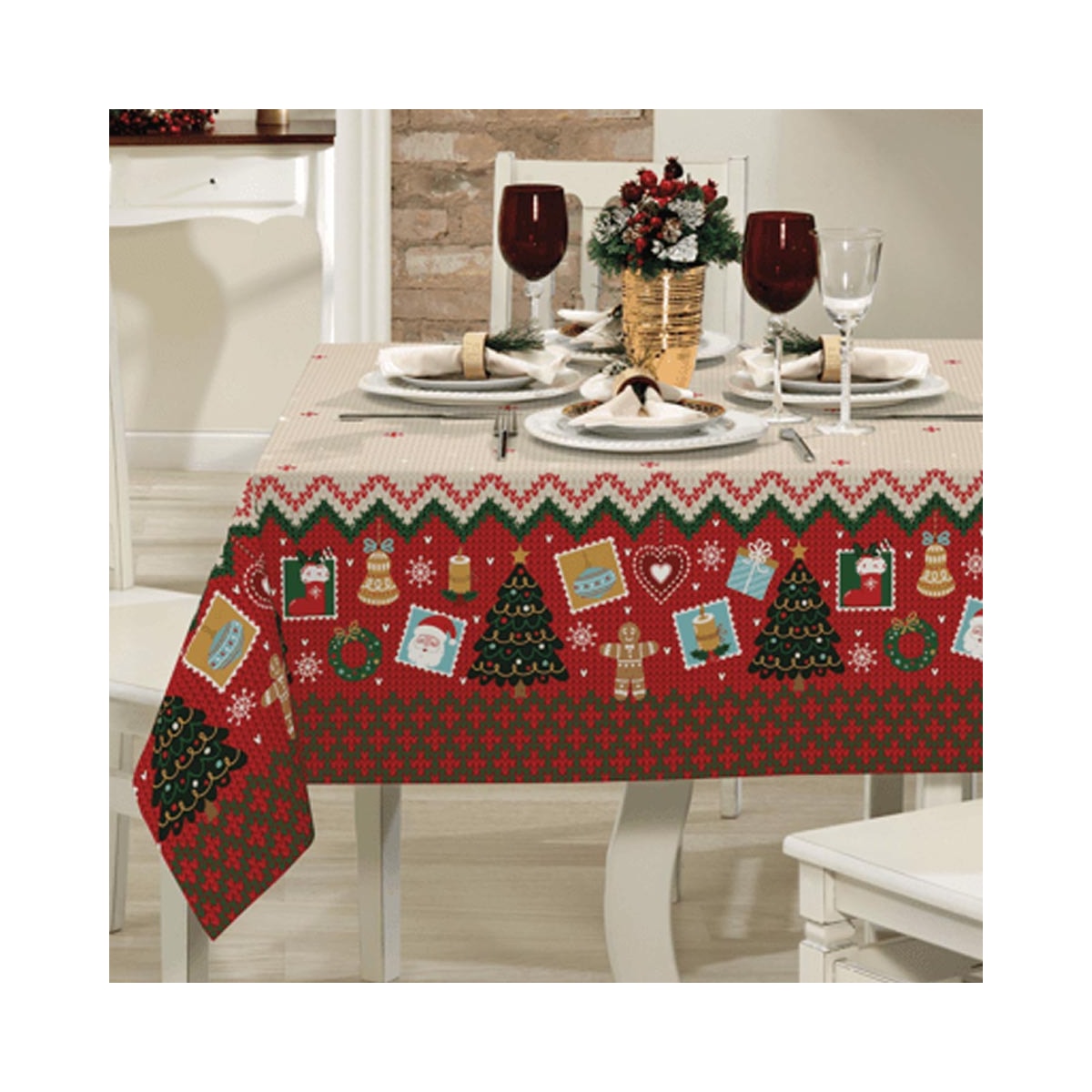 Toalha Lepper De Mesa Retangular Pop-1 Natal Toalha Lepper De Mesa Retangular Pop-1 Natal