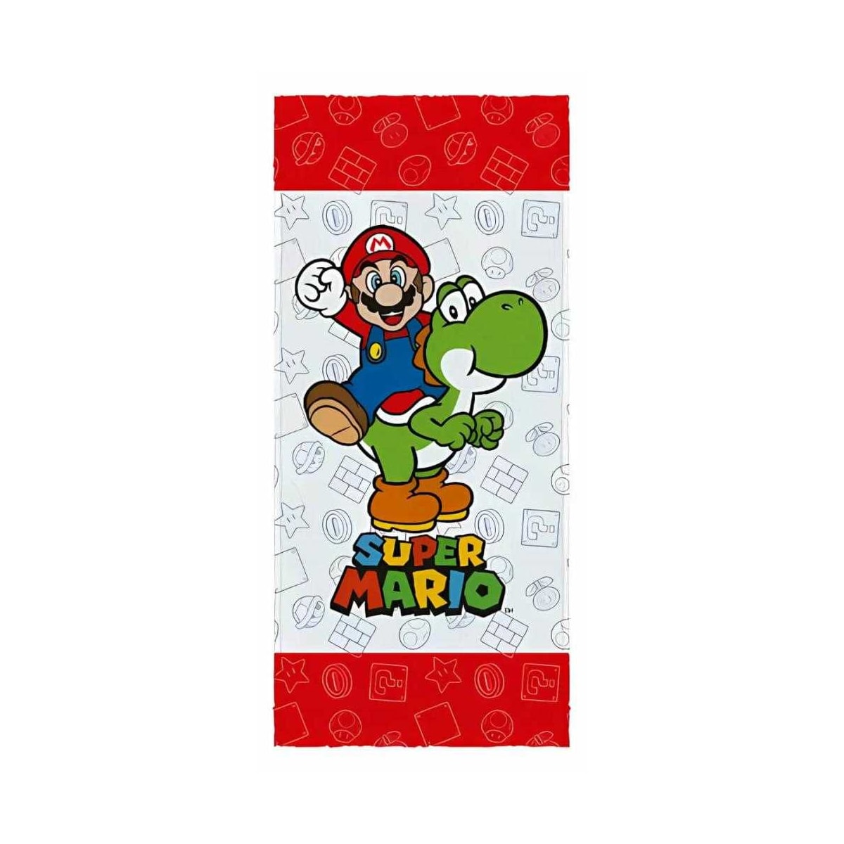 Toalha Lepper Felpuda De Banho Vermelha Super Mario