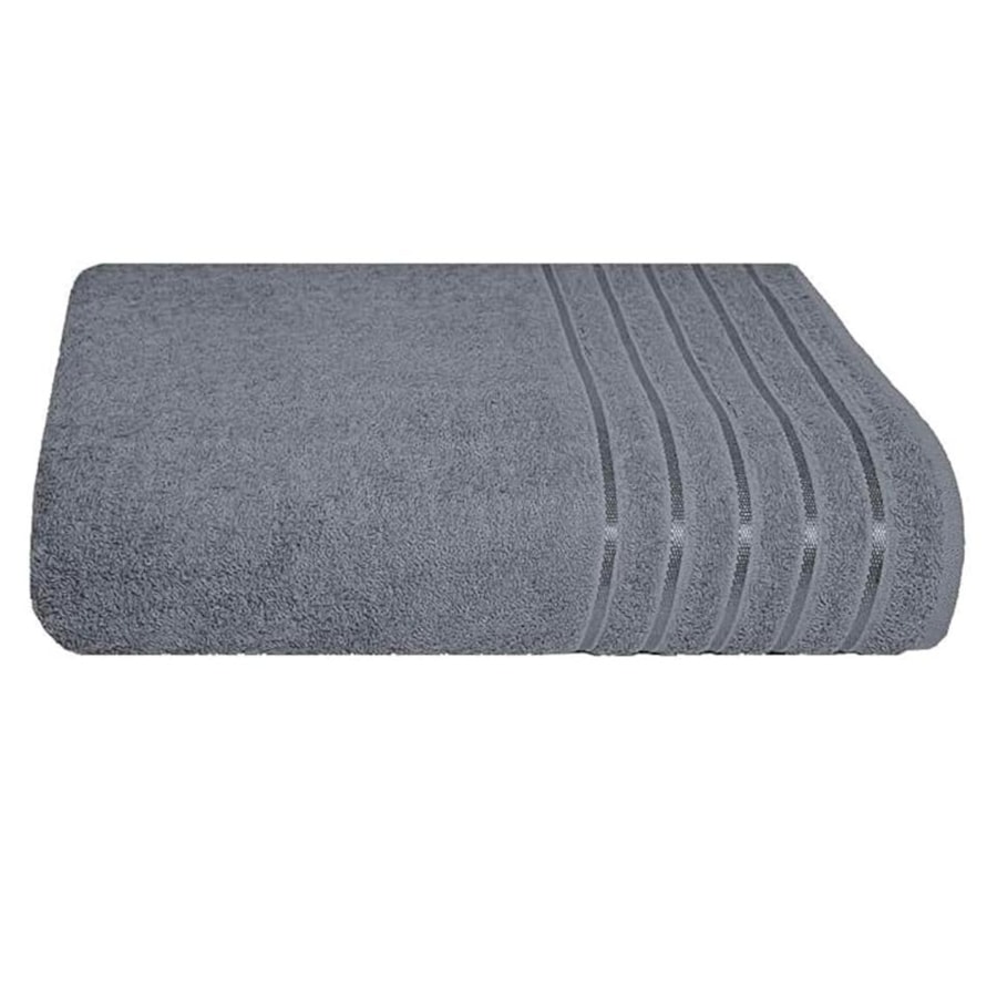 Toalha Teka De Banho Gigante Comfort Chumbo