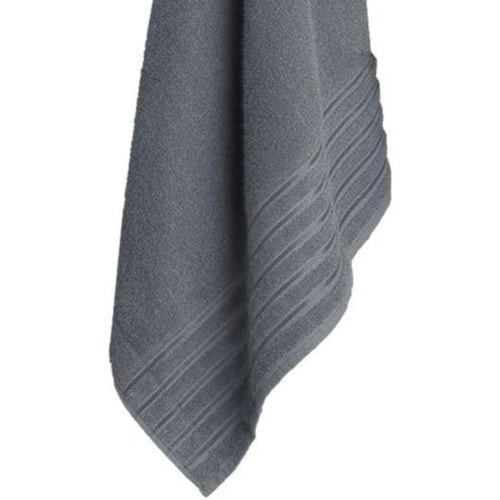 Detalhe - Toalha Teka De Banho Gigante Comfort Chumbo