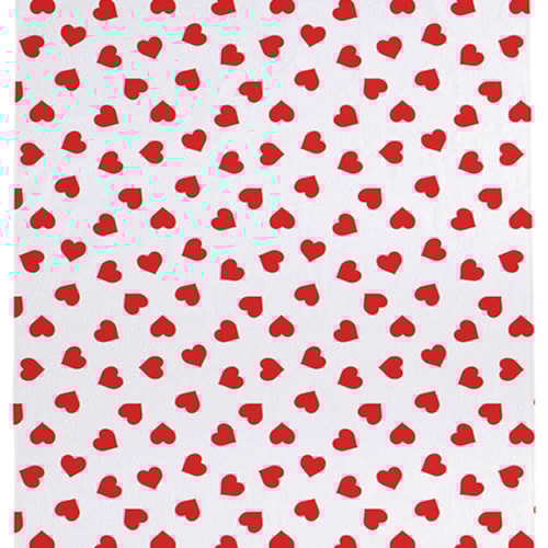 Detalhe - Toalha Teka De Banho Nice Sweet Coracao Vermelho