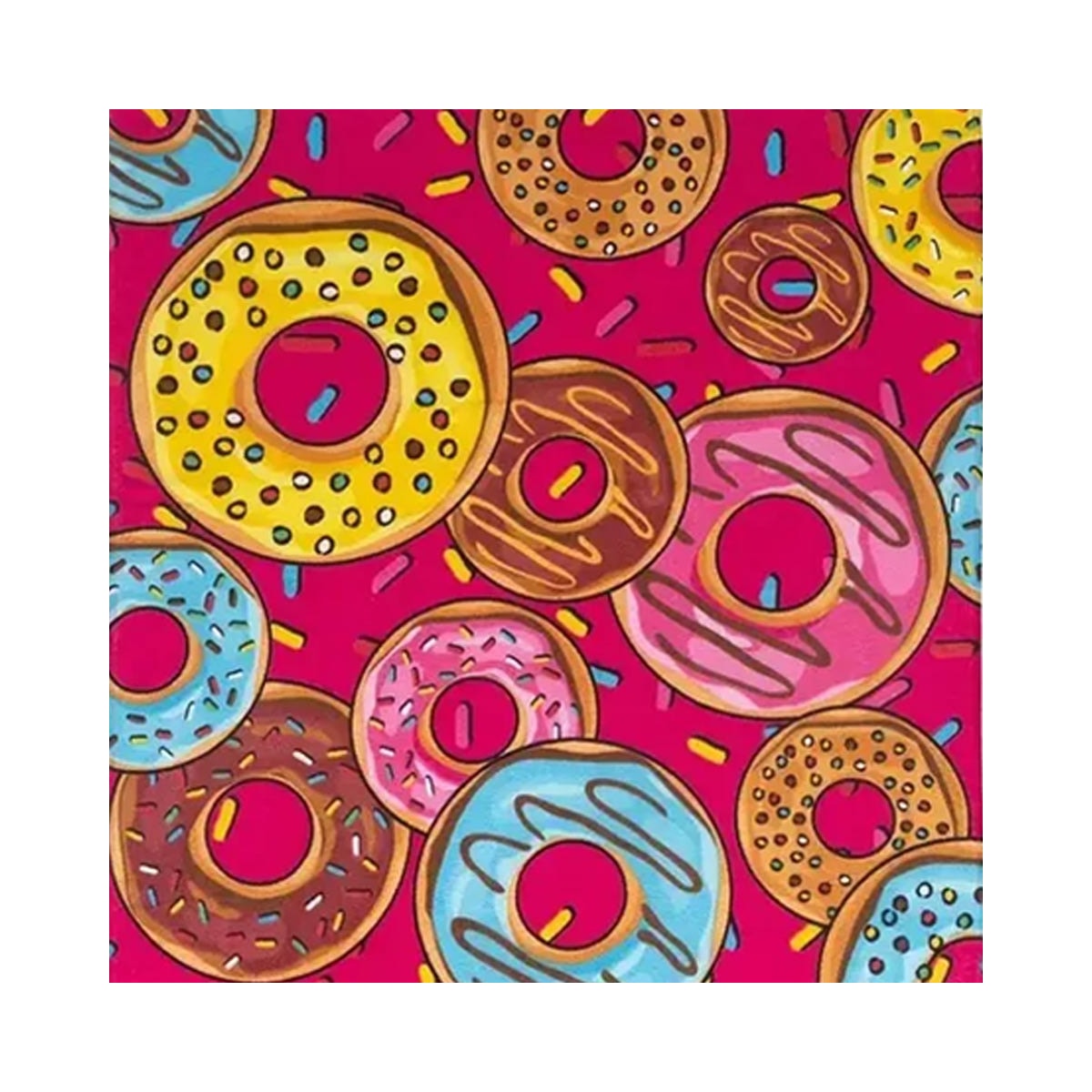 Toalha Teka De Praia Malaga Donuts