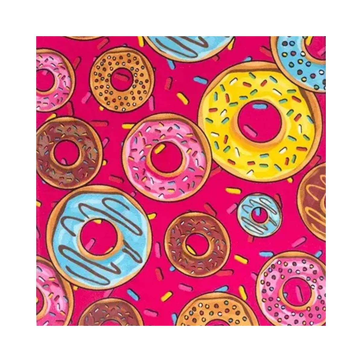 Toalha Teka De Praia Malaga Donuts Toalha Teka De Praia Malaga Donuts