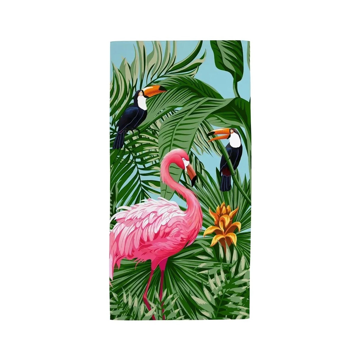 Toalha Teka De Praia Malaga Flamingo Toalha Teka De Praia Malaga Flamingo
