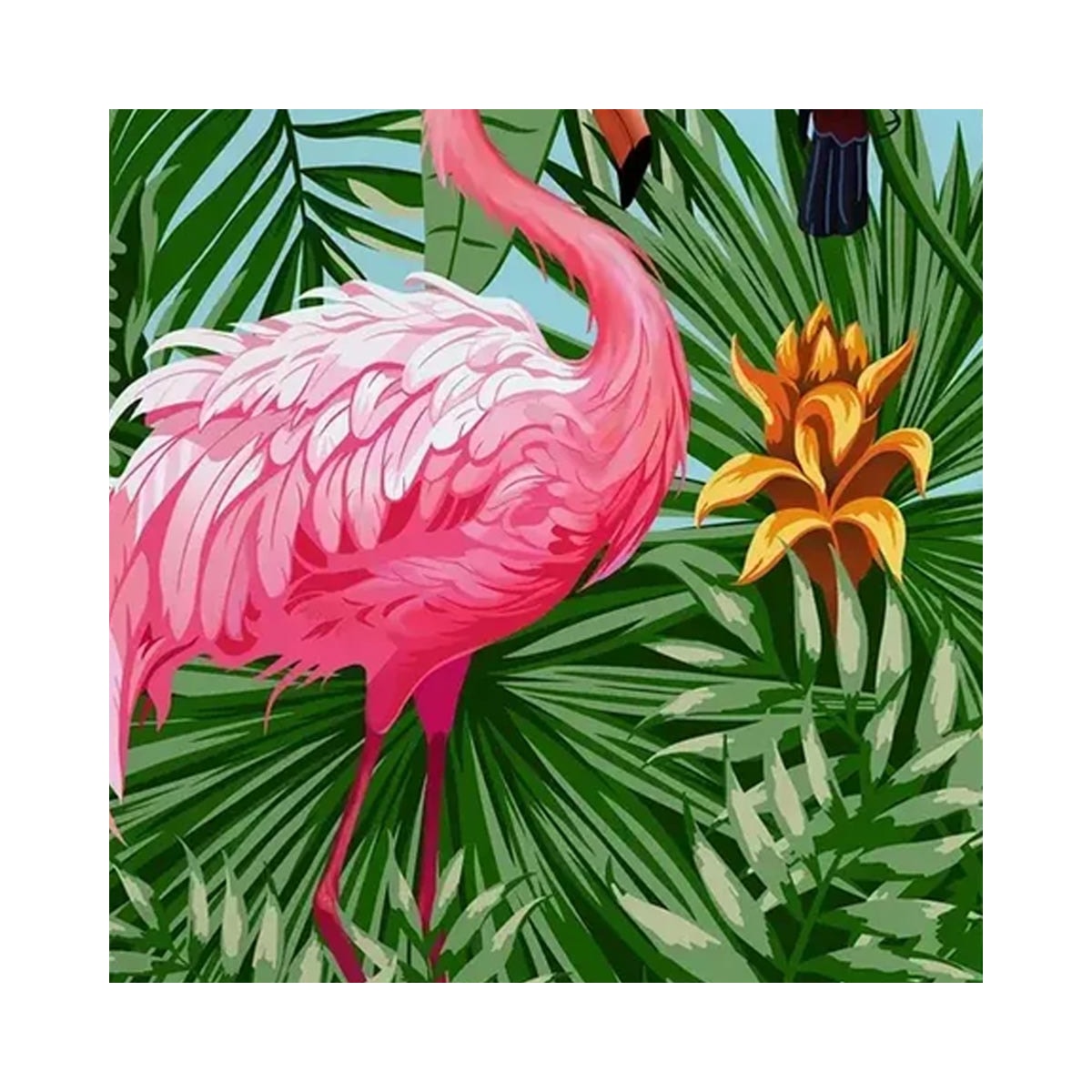 Toalha Teka De Praia Malaga Flamingo