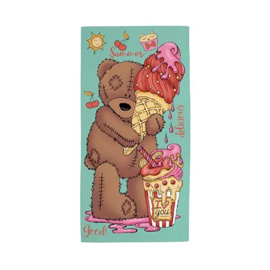 Toalha Teka De Praia Malaga Urso Toalha Teka De Praia Malaga Urso