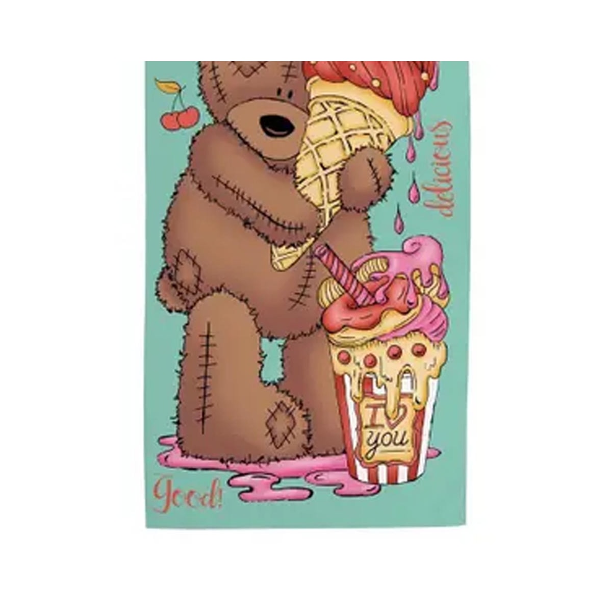 Toalha Teka De Praia Malaga Urso Toalha Teka De Praia Malaga Urso